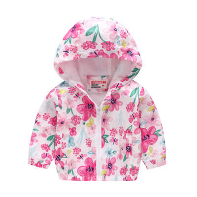 Girls Faux Fur Hooded Winter Jacket | Warm Fluffy Winter Jacket