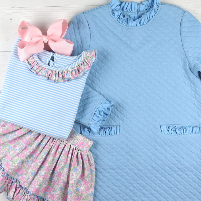Girls Flowy Skort - Blushing Blooms