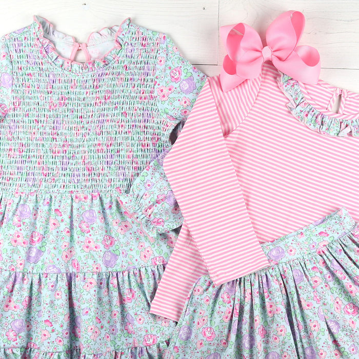 Girls Flowy Skort - Posy Petals