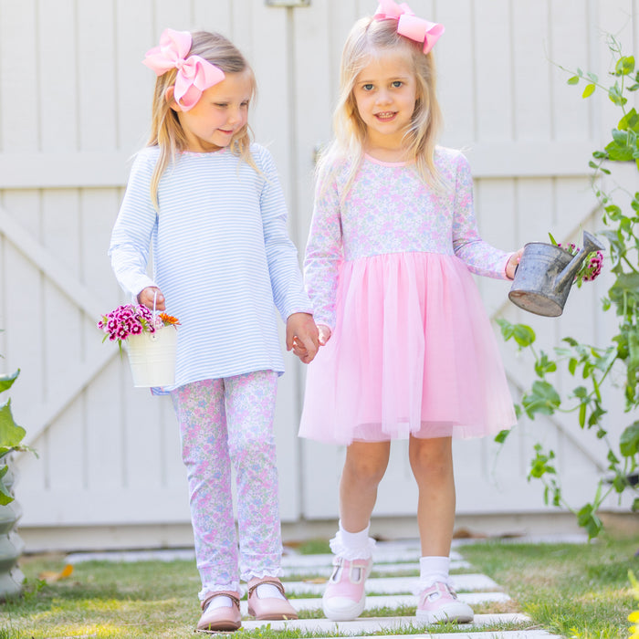 Girls Tutu Dress - Blushing Blooms