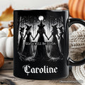 Girls Will Be Girls Personalized Mug, Spooky Witch Coven Gift with Custom Name for Empowered Women Personalized Ceramic Mug OrnamentallyYou