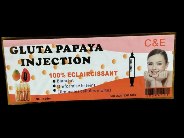 Gluta Papaya Injection 100% Eclaircissant 125 ML