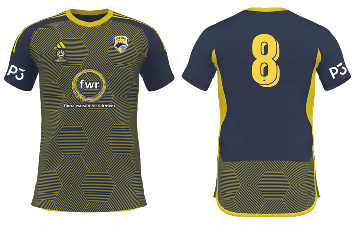 GOLD COAST UNITED Women's Competition 25 Home Jersey (JD7370-277-2394-GUW2) GOLD COAST UNITED Adidas Club Zone