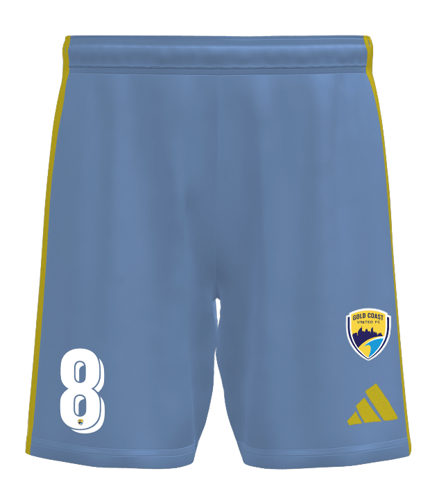 GOLD COAST UNITED Women's Entrada 26 Match Away Shorts (KB4032-477-2394-GUW1) GOLD COAST UNITED Adidas Club Zone