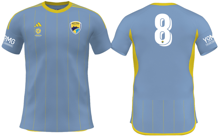 GOLD COAST UNITED Youth Competition 25 Away Jersey (JD7373-477-2394-GUY1) GOLD COAST UNITED Adidas Club Zone