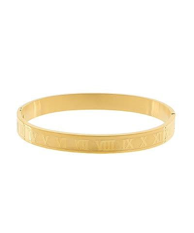 Gold Roman Numeral Bangle