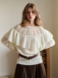 Gracelynn Round Neck Embroidery Sweater
