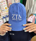 Greek Letters with Script Sorority Hat