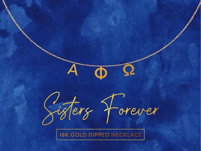 Greek Name Necklace - MGC, Music and Service Greeks