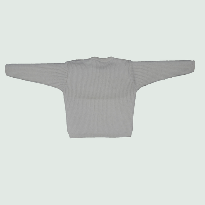 Cream Baby Wrap Jacket - Back View