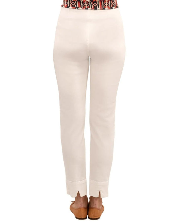 Gripeless Denim Pull On Pant - White