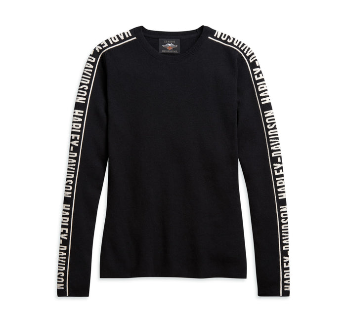 Harley-Davidson Women's Jacquard Sleeve Sweater
