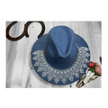 Hat with Beaded Hatband