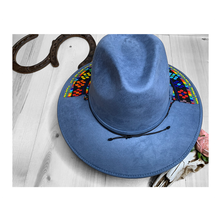 Hat with Beaded Hatband