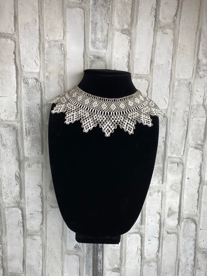 Hat with Beaded Hatband