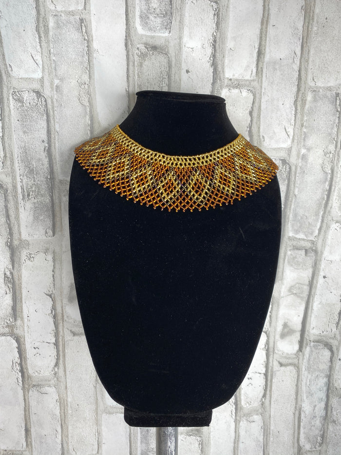 Hat with Beaded Hatband