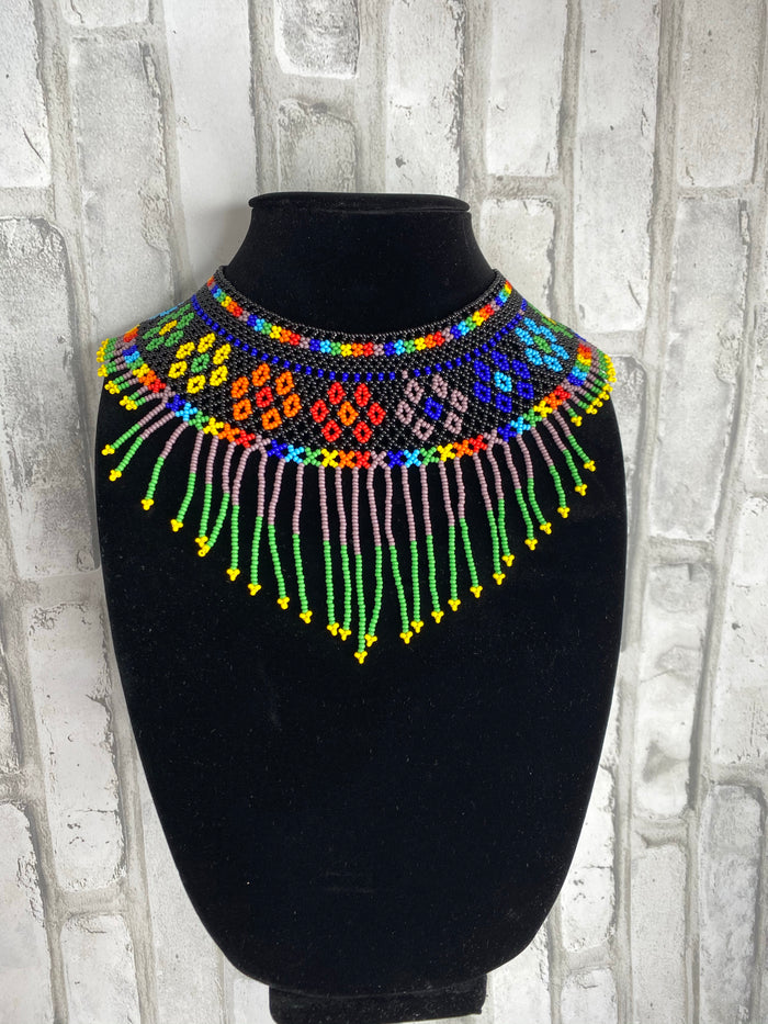 Hat with Beaded Hatband