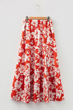 High Split Floral Western Cowgirl Maxi Skirt - Bottoms/Skirts & Petticoat