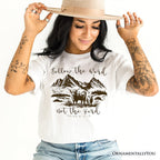 Highland Cow Isaiah 8:11-13 Christian T-Shirt, Follow the Word Not the Herd Bible Verse Western Tee T-Shirts OrnamentallyYou