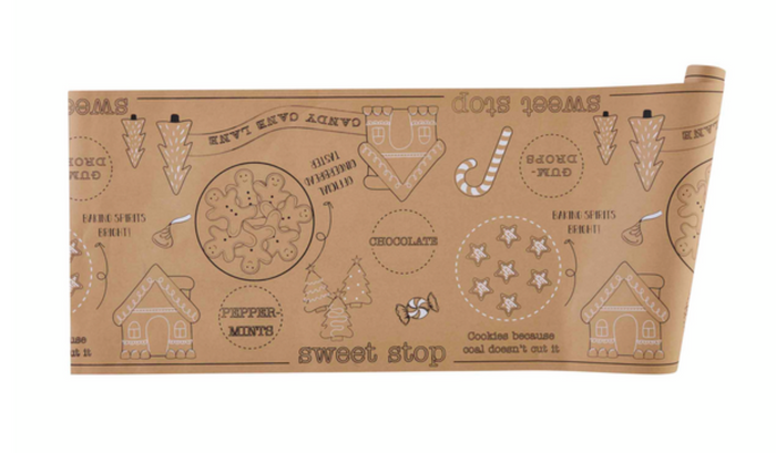 Holiday Kraft Table Runner - Pine & Moss