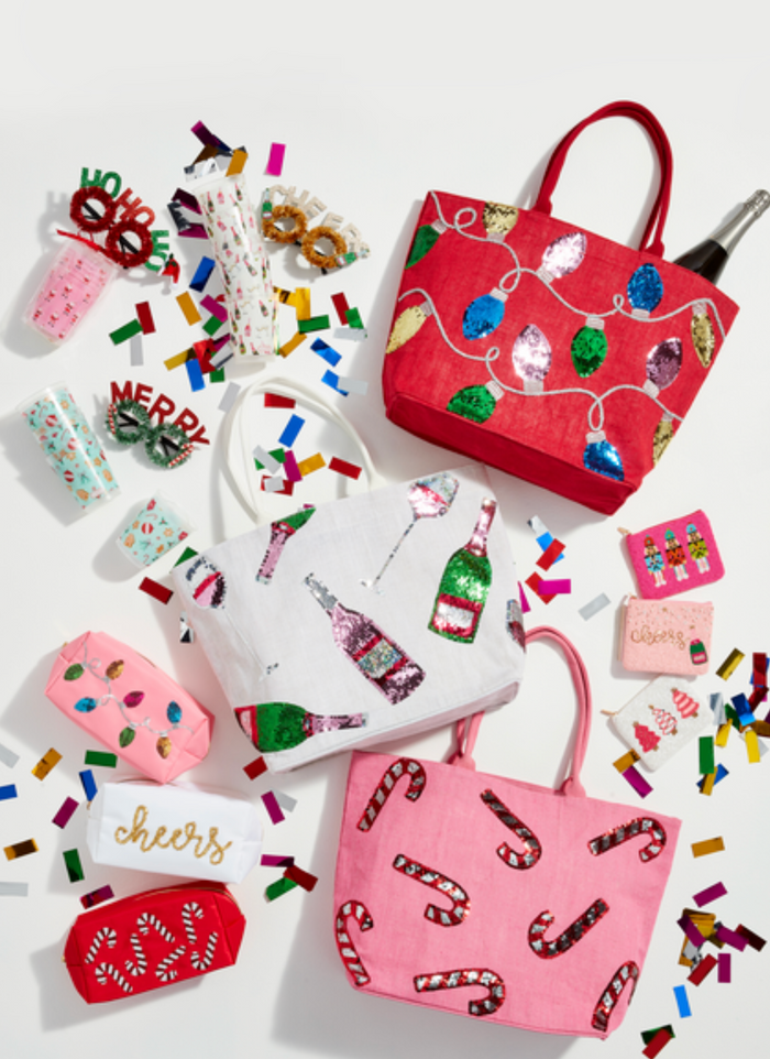 Holiday Sparkle Totes- Three Styles - Pine & Moss