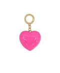 Gold charm set featuring bows, heart, poodle, and parasol