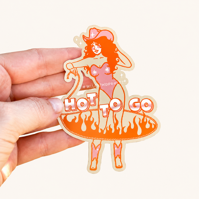 Hot To Go Sticker