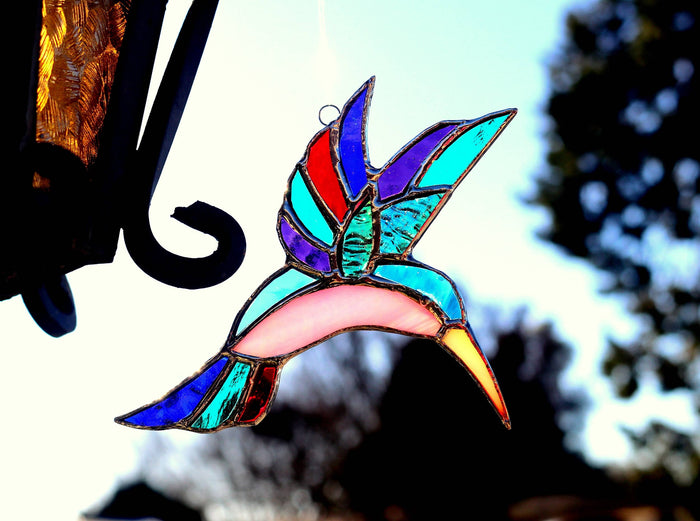 Hummingbird Stained Glass