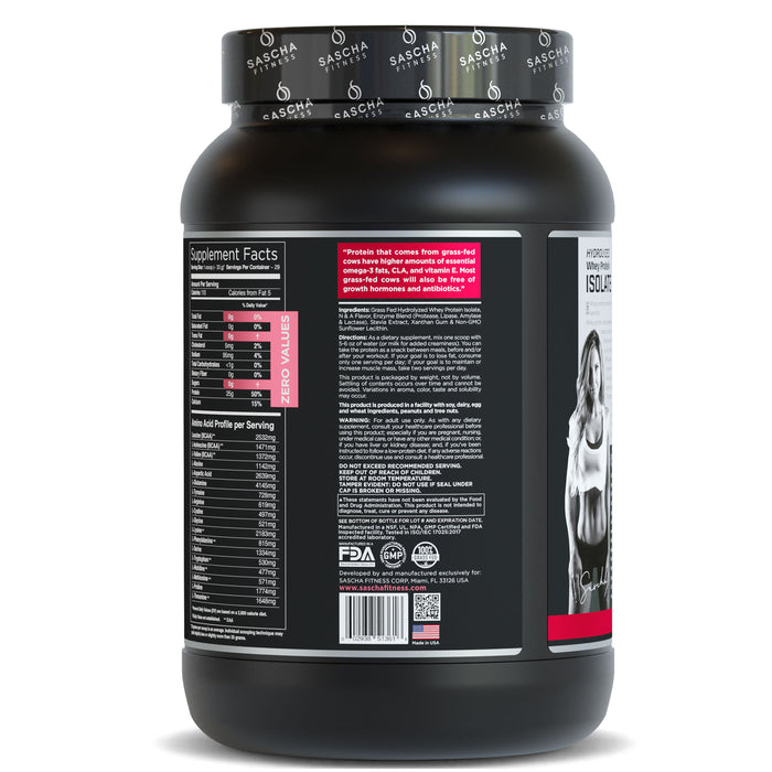 Hydrolyzed Whey Protein Isolate Strawberry