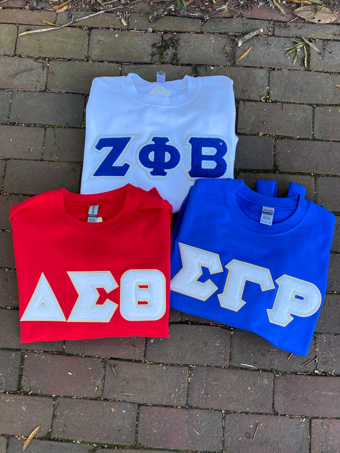 D9 - Sorority Chenille Sweatshirts