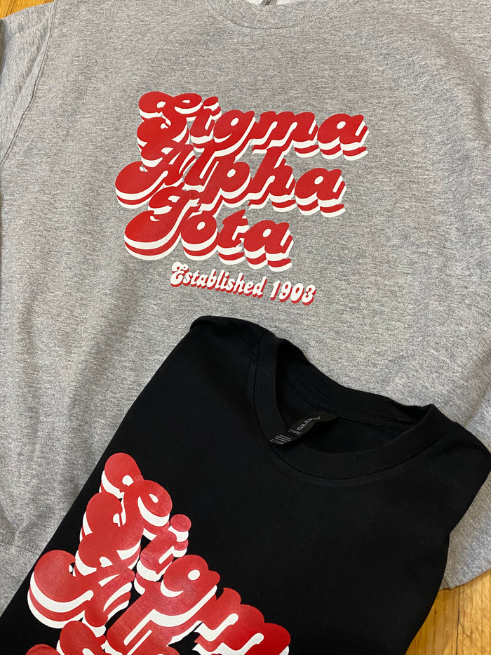 Sigma Alpha Iota - Retro Screen Print Apparel