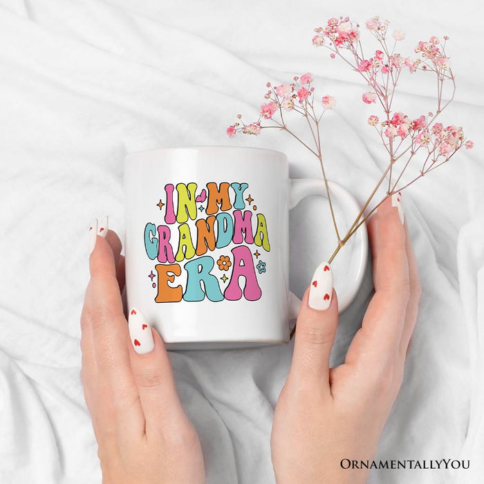 In My Grandma Era Personalized Mug, Groovy Grandma Gift With Custom Name Personalized Ceramic Mug OrnamentallyYou