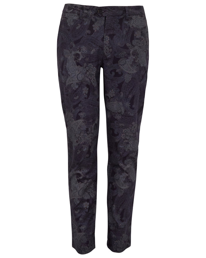 JACK PAISLEY EXPLOSION BLACK MENS FLAT FRONT PANT