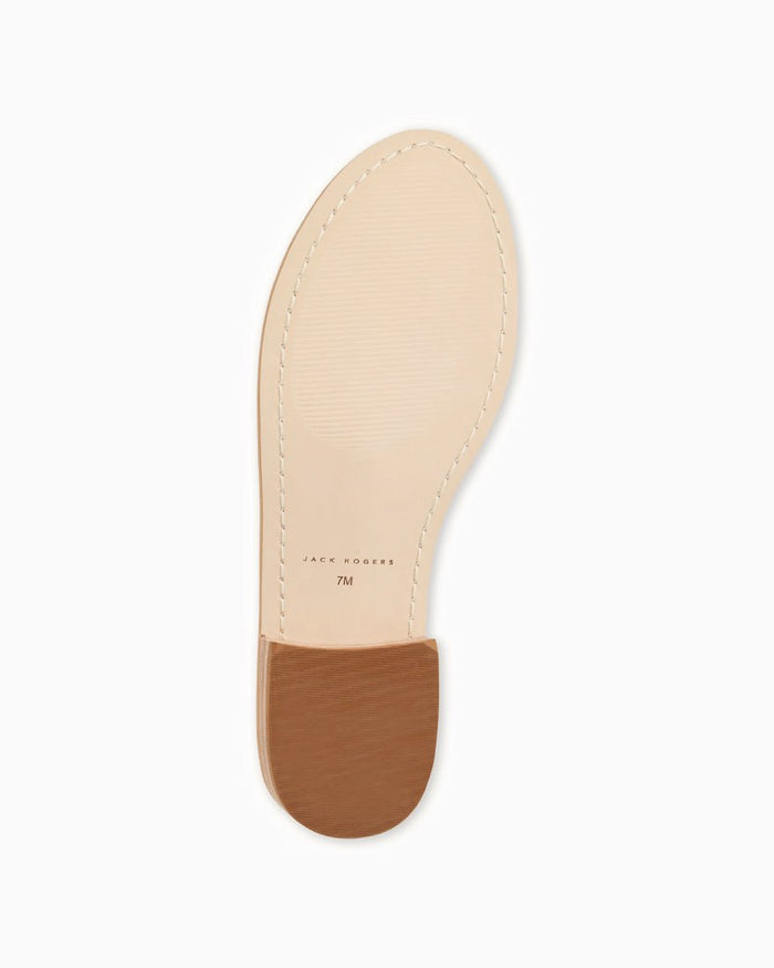 Jacks Flat Sandal - Platinum