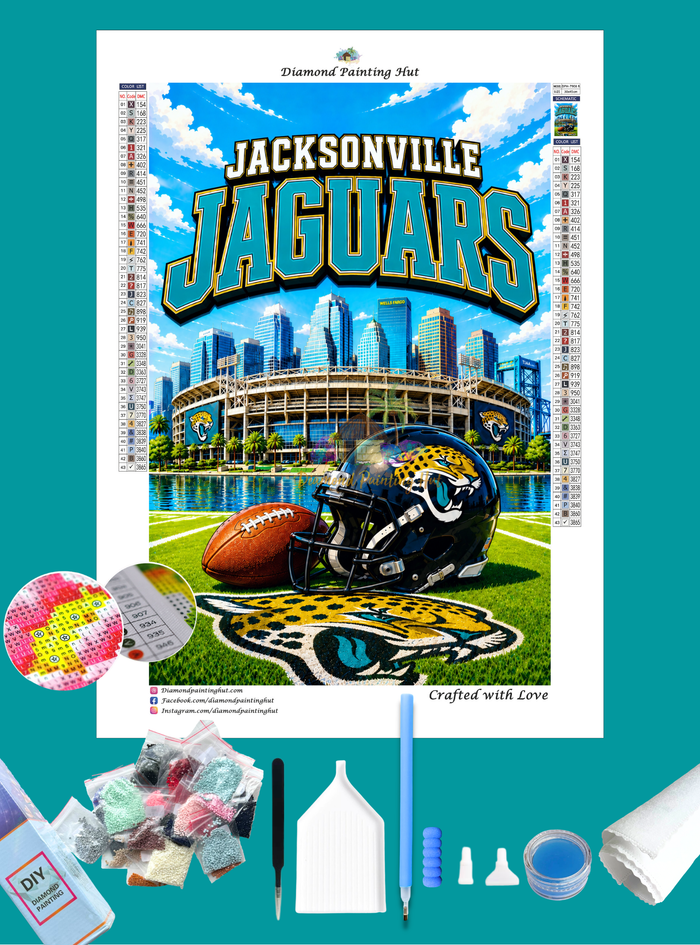 Jacksonville NFL Skyline Diamond Painting