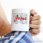 Jesus Christmas Bible Verse Mug, Isaiah 9:6 Gift for Faithful Believers Personalized Ceramic Mug OrnamentallyYou