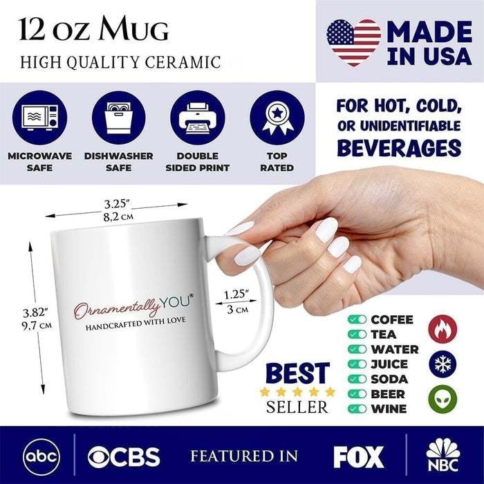 Pink Santa Blowing Bubblegum Personalized Mug, Def Jolly Coquette Retro Christmas Gift with Custom Name Personalized Ceramic Mug OrnamentallyYou