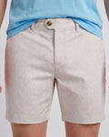 JOHN PAISLEY EXPLOSION IVORY MENS FLAT FRONT SHORT