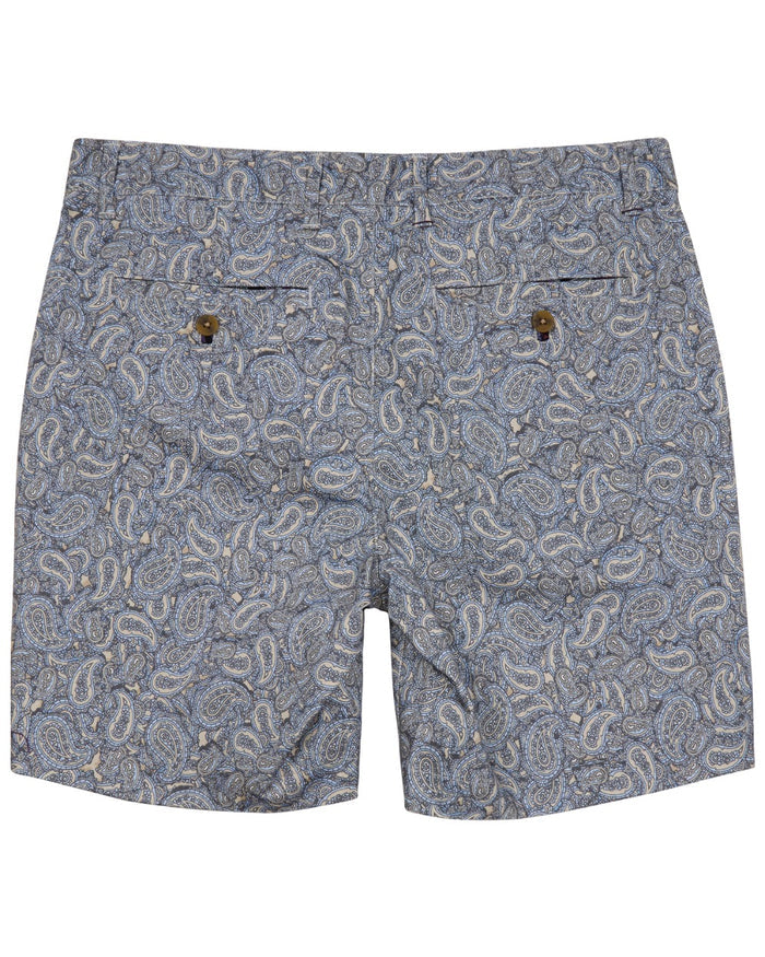 JOHN PAISLEY PILE NATURAL MENS FLAT FRONT SHORT