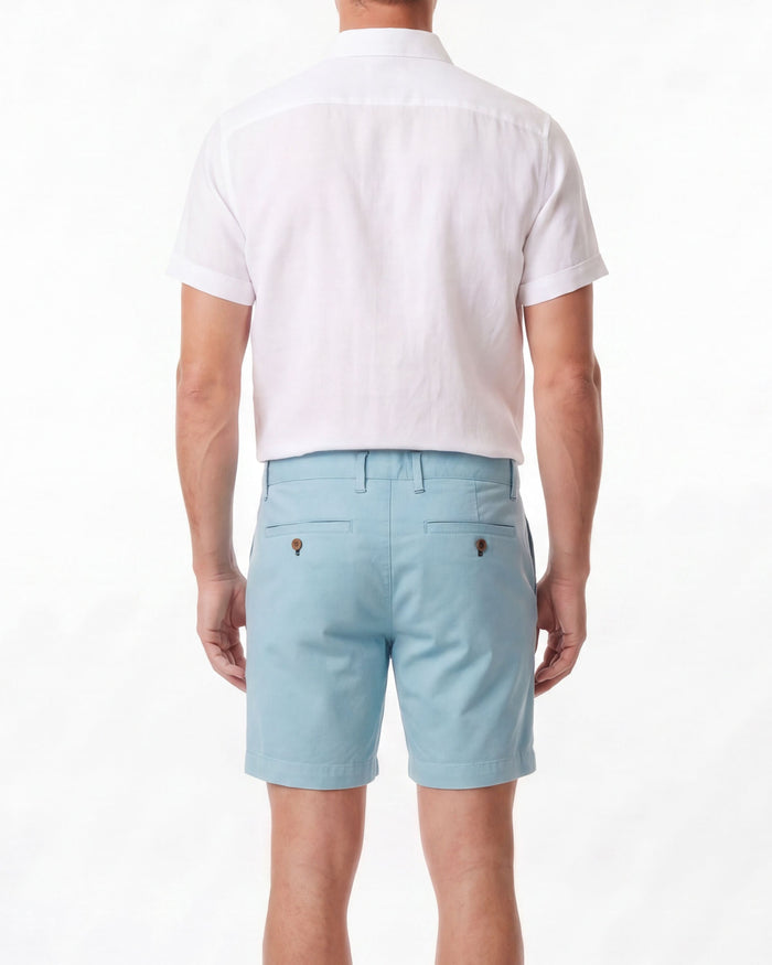 JOHN TEAL MENS FLAT FRONT SHORT