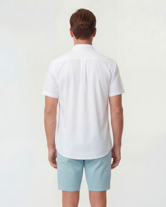 JOHN TEAL MENS FLAT FRONT SHORT