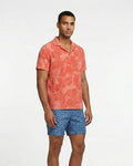 JOHNNY FARM FLORAL TOWEL POLO - MELON