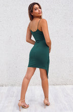 Jordyn Bodycon Dress - Emerald Green - Runway Goddess