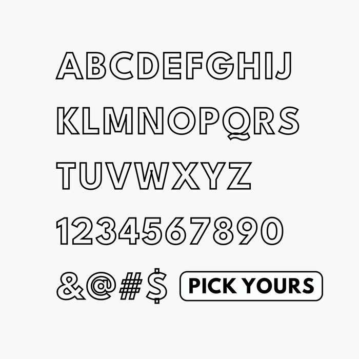 Jumbo 3D Tinsel Fringe Letters & Numbers - For Purchase