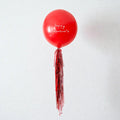 Jumbo Red Balloon with Tassel and Decal for Valentine's Day and Engagement