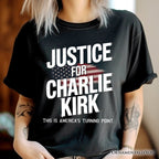Justice For Charlie Kirk Prayers T-Shirt, Activist Tee T-Shirts OrnamentallyYou