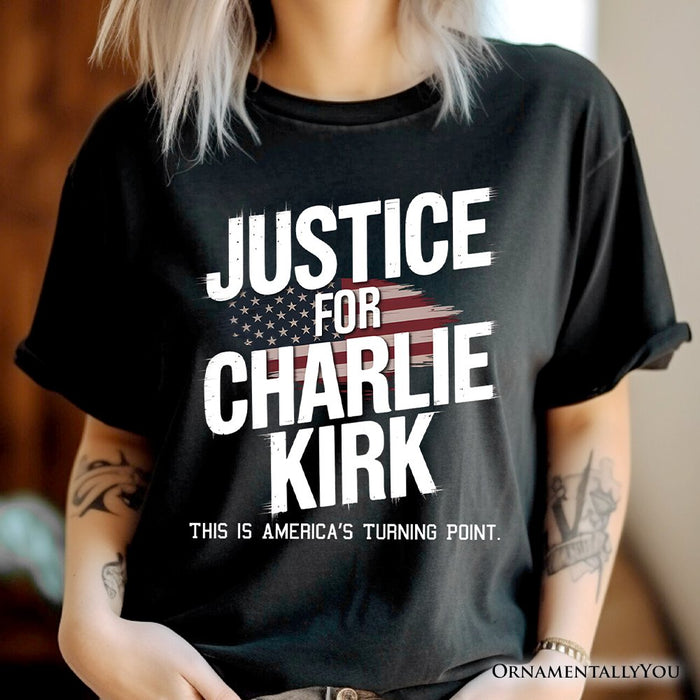 Justice For Charlie Kirk Prayers T-Shirt, Activist Tee T-Shirts OrnamentallyYou