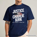 Justice For Charlie Kirk Prayers T-Shirt, Activist Tee T-Shirts OrnamentallyYou