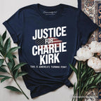 Justice For Charlie Kirk Prayers T-Shirt, Activist Tee T-Shirts OrnamentallyYou Navy XS