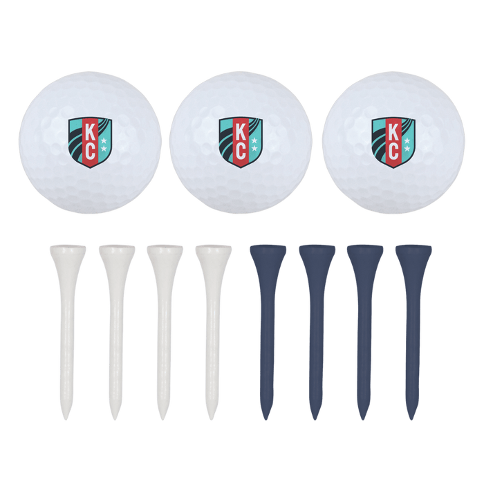 KC Current Golf Ball and Tee Set